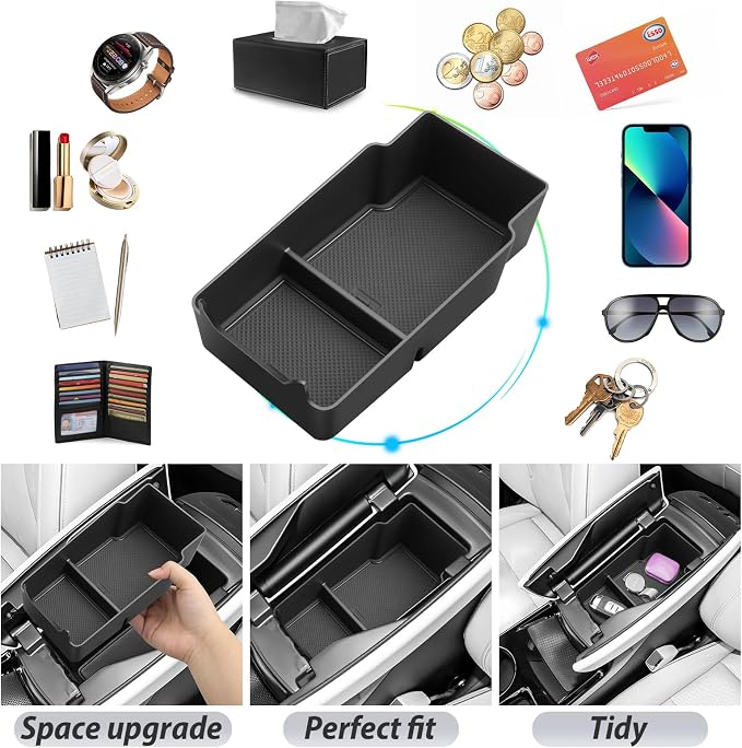 SKTU Upgrade for 2024 2025 2026 Buick Envision Accessories Center Console Organizer for 2024 2025 2026 Buick Envision (Preferred/Sport Touring/Avenir) Console Tray 2024-2026 Envision Insert ABS Tray