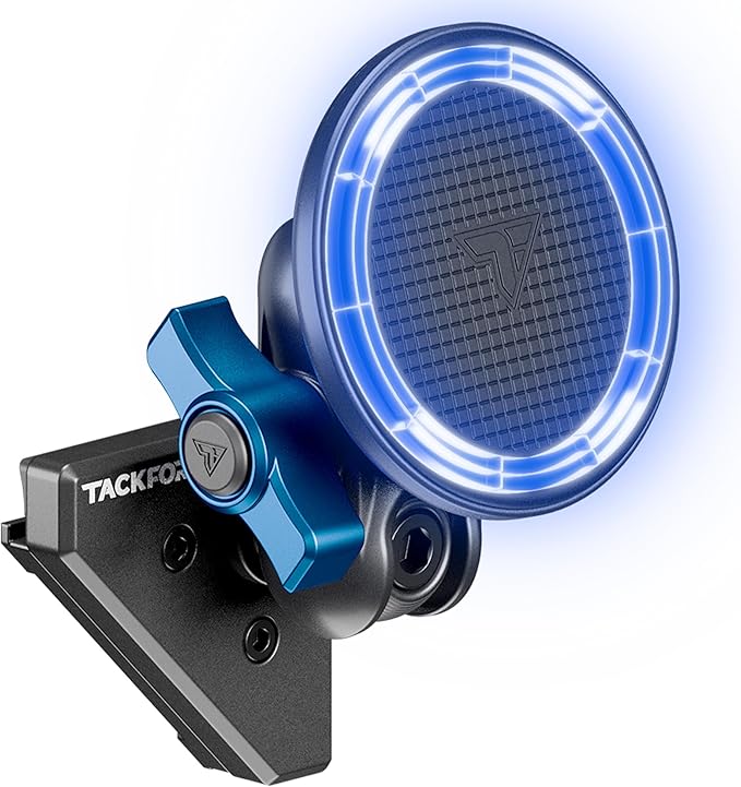 Tackform Link Vent Mount Magnetic Phone Holder - Compatible with MagSafe, 2021-2025 Ford F150 & Raptor, 2023-2025 Ford Super Duty | Billet Aluminum | Zero Slip | 2" Arm | Blue