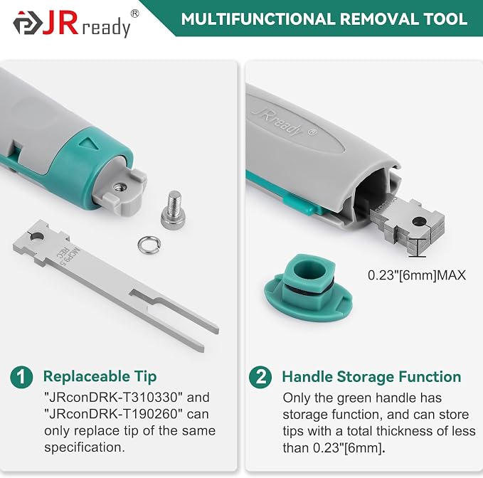 JRready 10Pcs Terminal Removal Tool Kit – Depinning & Release Tool for Deutsch, TE, AMP, Delphi, Aptiv Connectors – Automotive, Industrial, Agricultural Equipment Repair