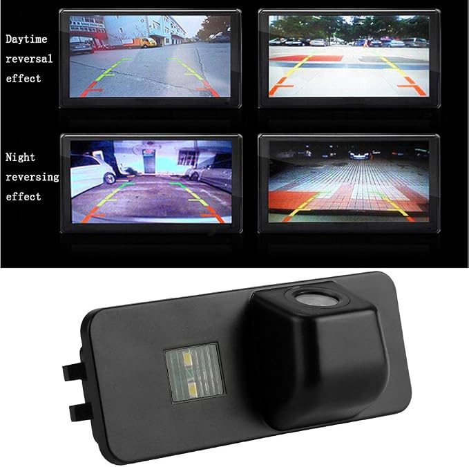 HD Color CCD Waterproof Vehicle Car Rear View Backup Camera, 170° Viewing Angle Reversing Camera for New Beetle Passat 4D Phaeton Scirocco Polo Golf 5 V MK4/MK5/MK6 Variant/EOS LUPP Seat Leon