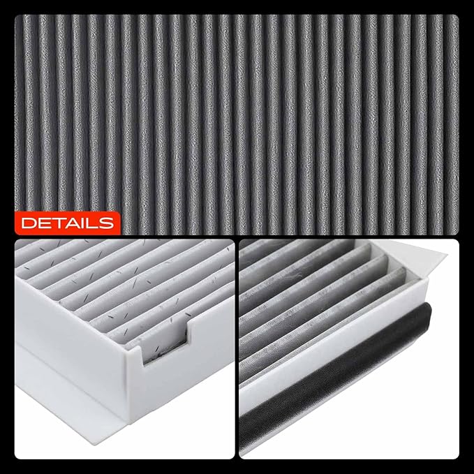 A-Premium Engine & Cabin Air Filter with Activated Carbon Compatible with BMW E60 Series 525i 2004-2007, 525xi/530xi 2006-2007, 528i 2008-2011, 528i xDrive 2009-2010, 528xi 2008, 530i 2005-2007, 545i