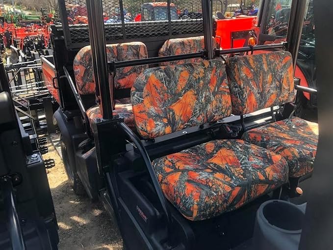 Durafit Seat Covers, for 2015 and Newer Kubota RTV X1140, Seat Covers for Front and Rear Seats Made in MC2 Camo Waterproof Endura