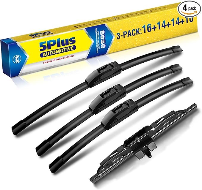 5 PLUS® 16"+14"+14"+10" Windshield Wipers Replacement for Toyota FJ Cruiser 2014 2013 2012 2011 2010 2009 2008 2007 Wiper Blades,Windshield Wiper Blades Original Equipment Replacement (Pack of 3)