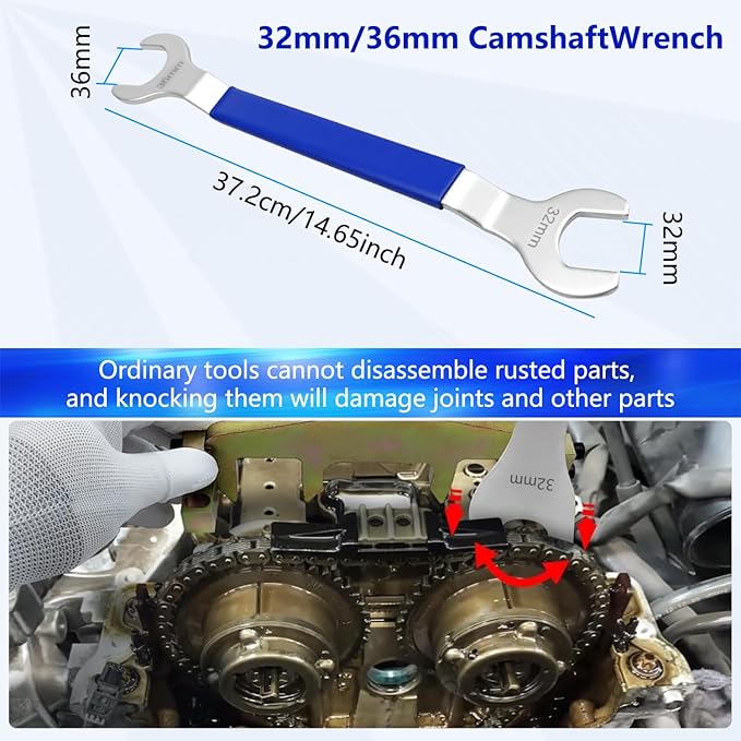 4Pcs Camshaft Alignment Engine Timing Tool Kit Compatible with Mercedes Benz M271 C108 C260 E200 SLK200 (2002-) Inline Four-Cylinder Engine OEM 271589006100 271589001600