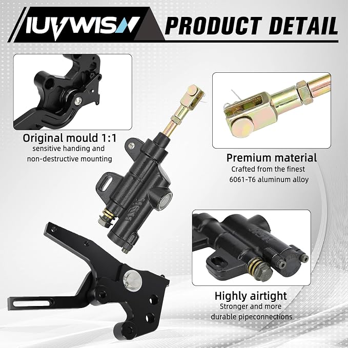 Electric Dirt Bike Hydraulic Foot Brake Pedal Lever Kit CNC for Surron LBX Sur Ron Light Bee X/S X260 X160