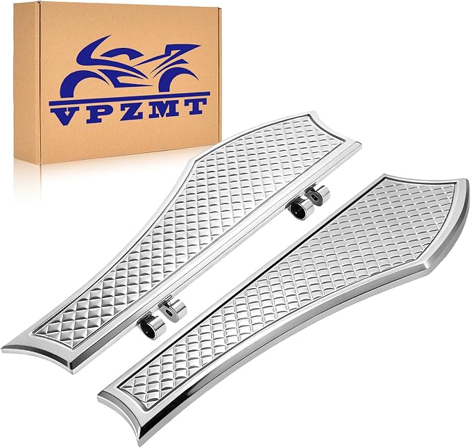 Driver Anti-Slip Stretched Floorboards Foot Pegs for Harley Touring Road King,Road Glide,Street Glide,Electra Glide,Ultra 1986-2025 & Softail Fat Boy,Street Bob Fat Bob,Breakout 86-2017