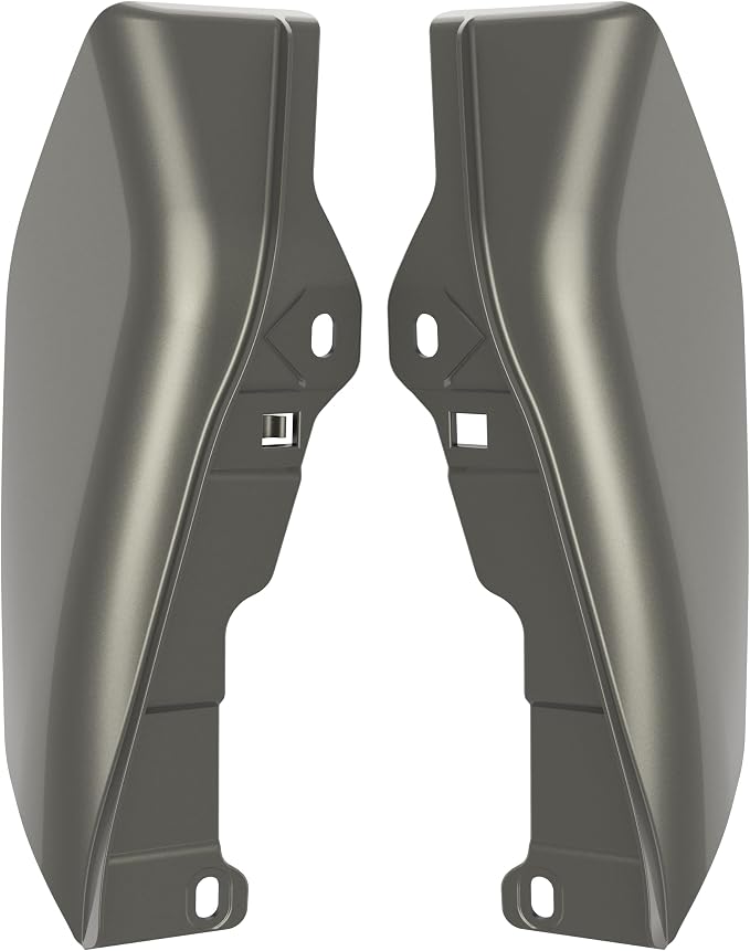 Color - Matched Mid Frame Air Deflectors Heat Shield, Perfectly Fit for Harley Touring Models 2009-2026 Industrial Gray