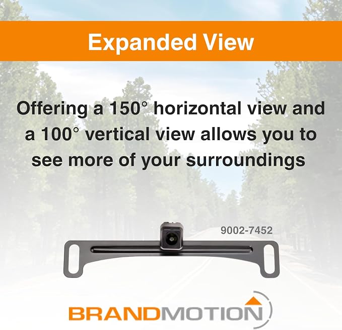 Brandmotion 9002-7452 Factory Tailgate Harness with Dual Mount Camera fits 2017-2021 F250 F350 Super Duty with Factory Rear Vision | Waterproof Case with Anti-Fog Lens | 150° Wide Reverse View | Fits 2017-2021 F250 F350 Super Duty with Factory Rear Vis...
