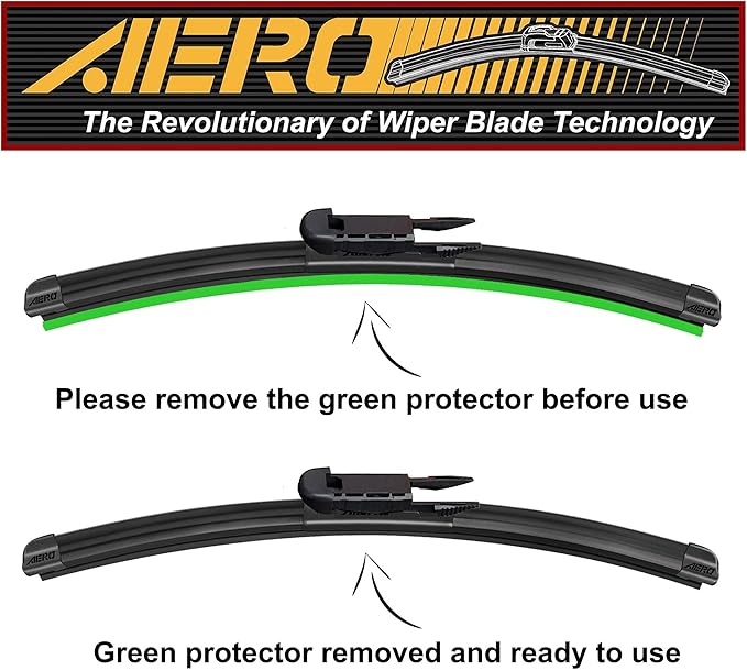 AERO Avenger 28"+21" Front 12" Rear Wiper Blades OEM Replacement for Mercedes-Benz GL320 GL350 GL450 GL550 R320 R350 R500 ML320 ML350 ML500 ML63, with Extra Refills + 1-Year Warranty (Set of 3)