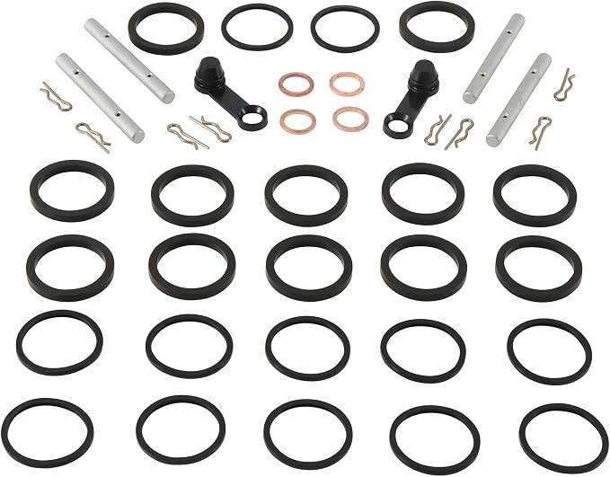 All Balls Racing Caliper Rebuild Kit 18-3096 Compatible With/Replacement For Yamaha VMX17 V MAX 2009-2018, YZF-R1 2007-2014