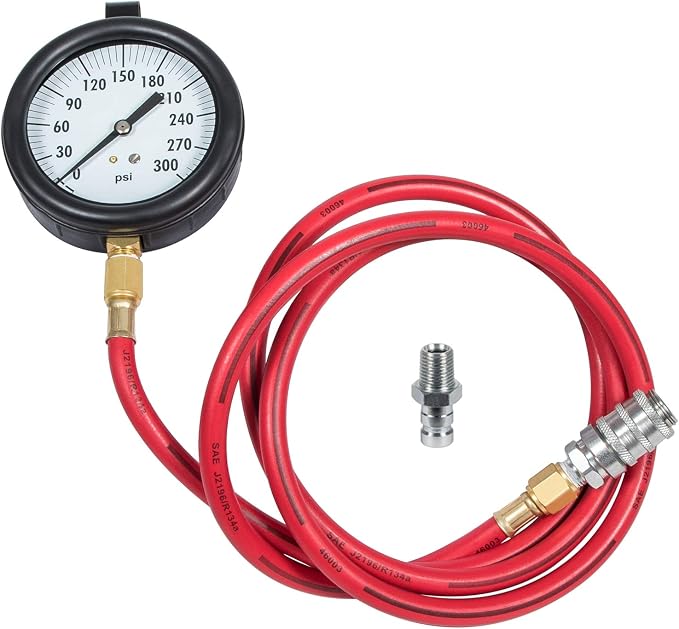 Bonbo TU-32-20 Compucheck Fuel System Pressure Test Gauge 0-300 PSI for Cummins & Other Diesel Engines with Compuchek Ports
