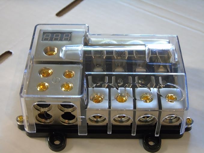 TEP 1 in 4 Out AGU Fused Eye Candy 0 4 Gauge Power Distribution Blocks Block 12V Car Truck Mobile Offroad