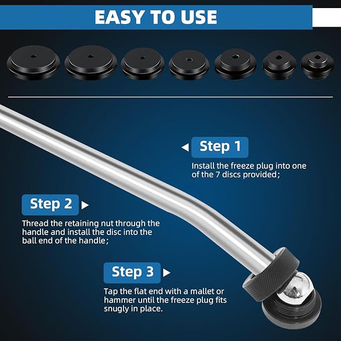 FreeTec Frost Plug Installer Remover Tool Set