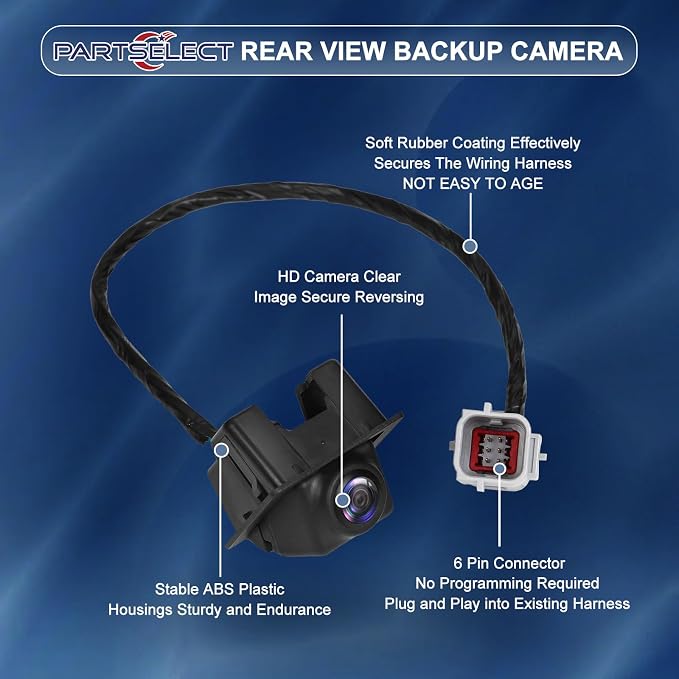 23171840 Rear View Backup Camera Replacement for Cadillac CTS 2011 2012 2013 2014 2.0L L4 / 3.0L 3.6L V6 Back Up Camera for CTS V 6.2L V8 Replaces# 22914945, 20793585