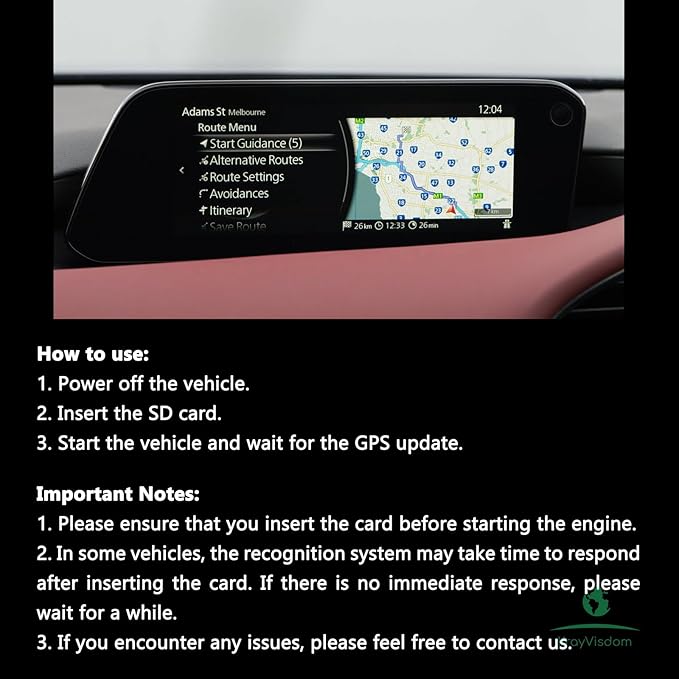 Navigation SD Card KR9D66EZ1B | No Data Fee, Works with HUD | Preloaded USA/CAN/MEX Offline GPS Maps for 3/CX 30/CX 50/CX 70(2025-2026), MX 5(2024-2026)