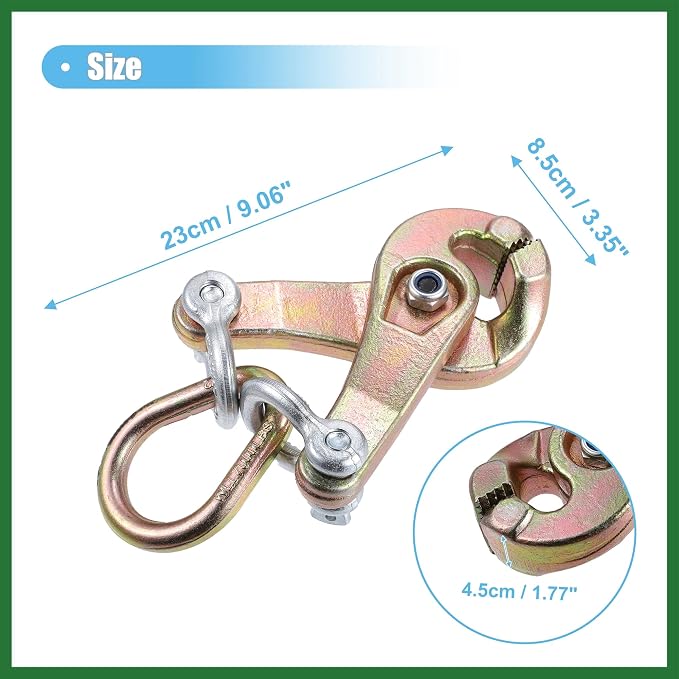 Motoforti Universal 3 Ton Self-Tightening Body Repair Clamp Dent Puller for Car Golf Cart ATV UTV Frame Pulling Clamp Auto Body Clamp Collision Repair Tool Dent Repair Clamp Long-Lasting