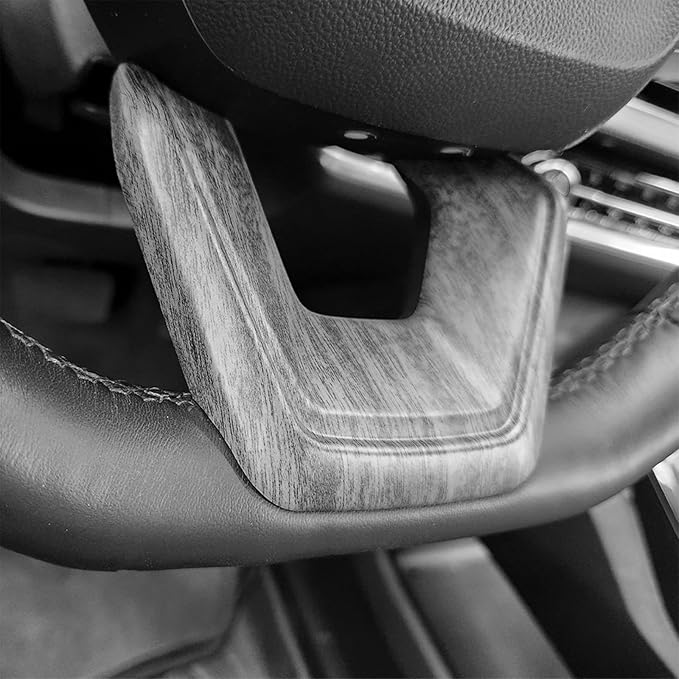 Premium Car Steering Wheel Handle Frame Cover, Compatible with Chevy Equinox 2025-2026 Accessories– Anti-Slip, Universal Fit, Easy Install & Luxury Upgrade Accessories (Wood Grain)