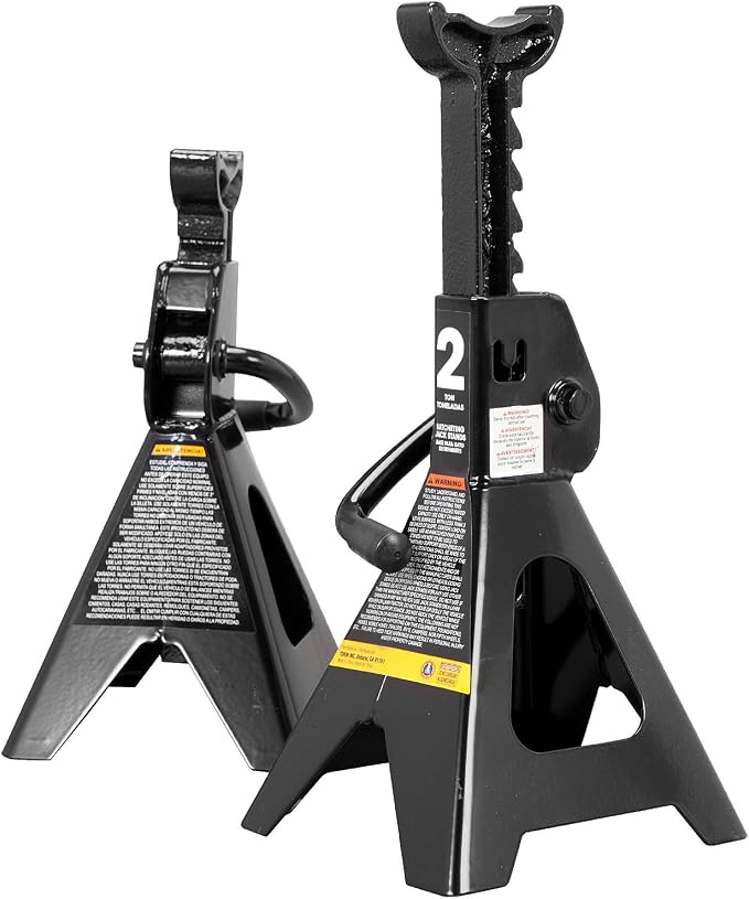 Torin AT82001B Hydraulic Trolley Service/Floor Jack Combo with 2 Jack Stands, 2 Ton (4,000 lb) Capacity, Black