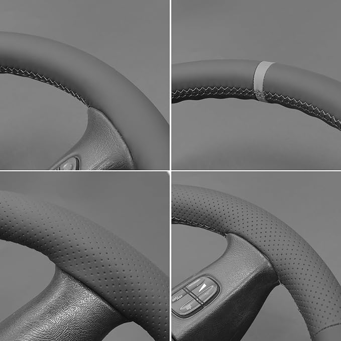 MEWANT Steering Wheel Cover for Chevy Silverado 1500/2500/3500 2003-2006 / Silverado 1500 2500HD 3500 Classic 2007 / Trailblazer 2002-2009 Hand-Stitched Steering Wheel Wrap