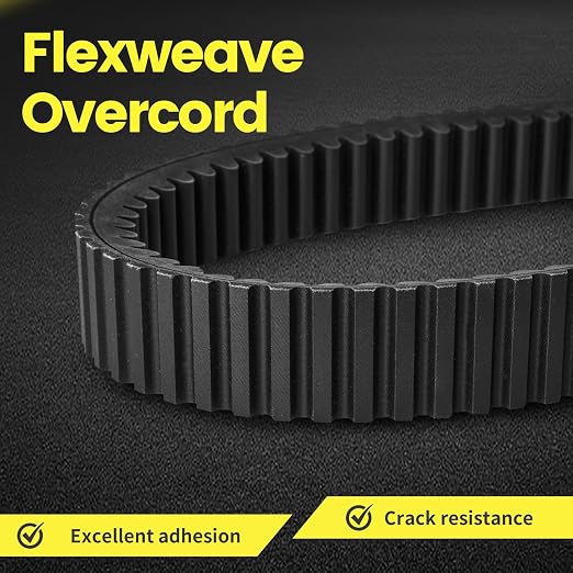 417300571 Snowmobile Performance Drive Belt Compatible with Ski Doo 850 E-Tec Ryker 900 ACE, Aramid Tensile Cords, Flexweave Overcord