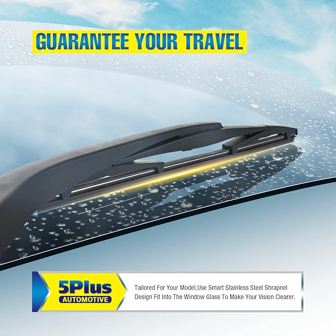 12" Rear Wiper Blade Replacement Generic filter for JEEP Wrangler 21-18 /Mitsubishi Outlander 20-07 /Nissan Pathfinder 12-04 Armada 22-05 Quest 17-11 Micra 19-15 Xterra 15-05 BACK Wiper Blade