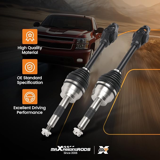 maXpeedingrods Front CV Axle Shaft Assembly for Polaris Sportsman Scrambler Sportsman Xplorer 400 500 4x4 6x6, Magnum 425 500 1995-2009 Driver & Passenger Side 1380063, 1380066