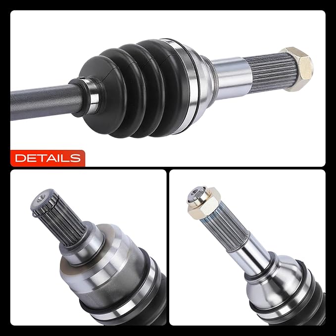 A-Premium Pair (2) Rear CV Axle Shaft Assembly Compatible with Yamaha Grizzly 450 2011 2012 2013 2014, Left and Right, Replace# 1CT-2530V-00-00
