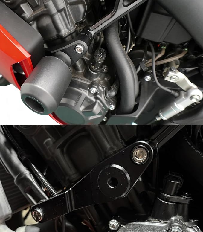 MZS Motorcycle Frame Sliders Compatible with CBR650R CBR 650R CB650R E-Clutch 2024 2025 2026, Falling Anti Crash Protector Guards Engine Fairing Protection No Cut Kits Black