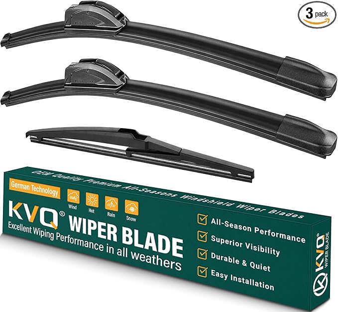 Windshield Wiper Blades Replacement for Toyota Highlander 2008-2019, Lexus GX460 2011-2023 Original Factory Quality Front Rear Wiper Blade Set - 26" 20" 12" (Set of 3)