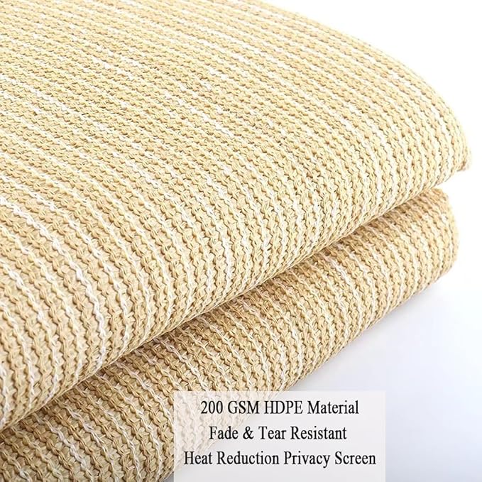 90% Shade Cloth for Patio, 12X15 FT Pergola Shade Cover, Breathable Sun Shade Fabric for Beach, Deck, Porch, Gazebo, Carport, Outdoor Sunshade Screen for Garden, Balcony, Pool.