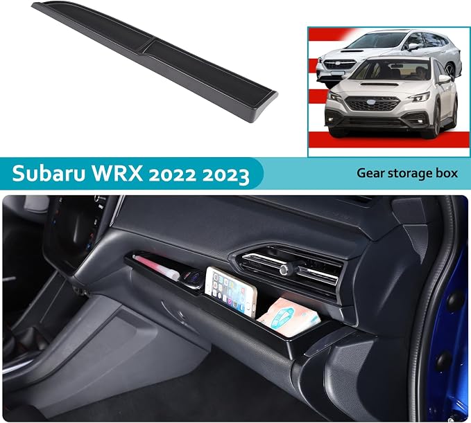 CHEAYAR Dashboard Storage Box Compatible with Subaru WRX 2022 2023, Interior Dashboard Storage Box Organizer Holder Tray, Co-pilot Dashboard storage box Accessories