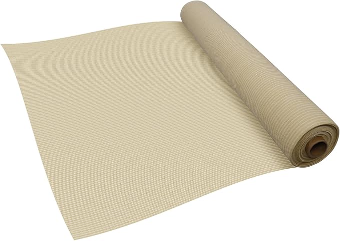 TANG Sun Shade Fabric Roll 8'x15' Shade Cloth for Garden Beige HDPE Mesh Shading Pergola Cover Replacement Canopy, 95% Blockage Sunshades for Outdoor Patio Backyard Plant