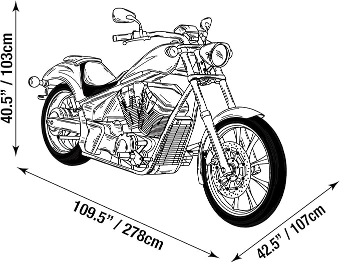 Raider 02-7740 DT-Series Premium X-Large Heavy-Duty Motorcycle Storage Cover