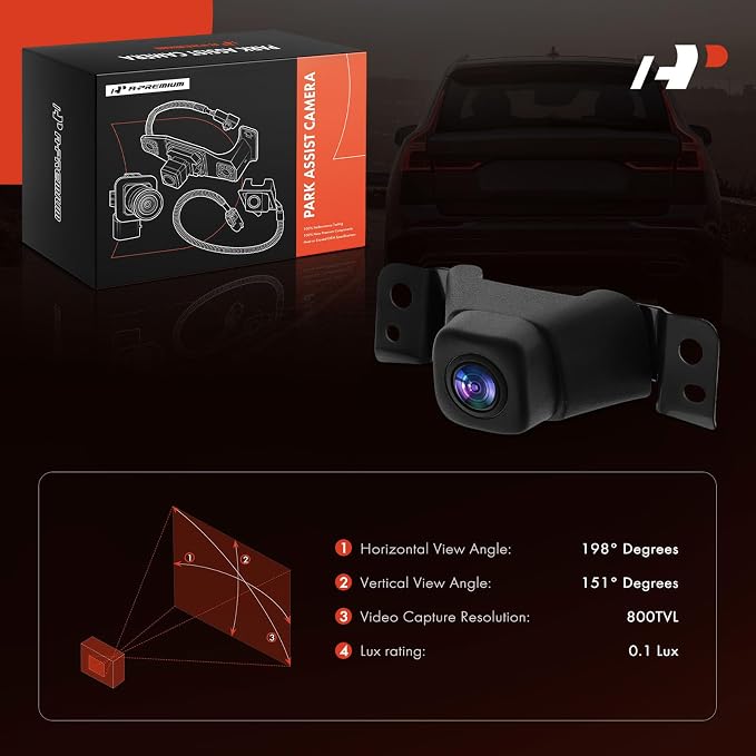 A-Premium Front View Backup Camera Compatible with Toyota | Parking Camera for 2019 2020 2021 2022 RAV4