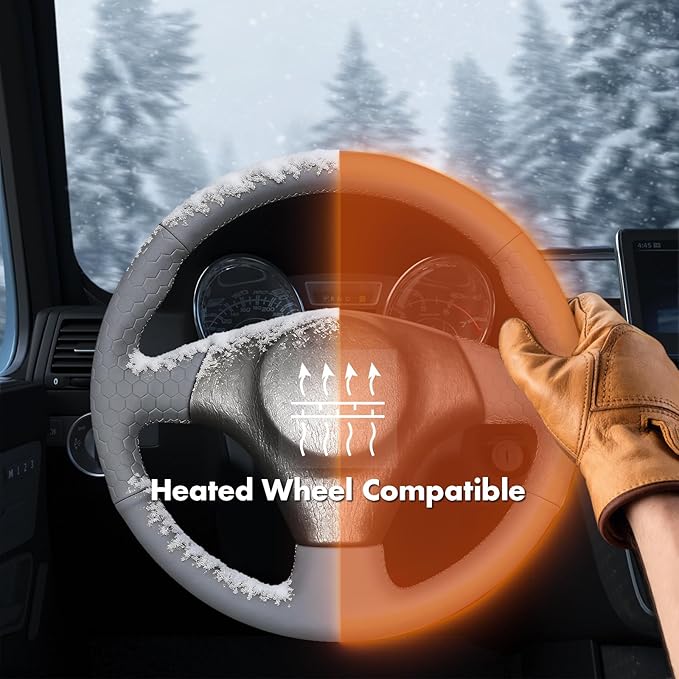 MEWANT Hand Stitch Steering Wheel Cover for Toyota RAV4 1998-2003 / Celica 1999-2006 / Corolla 2003-2008 / Matrix 2002-2008 / MR2 1999-2007 / Supra/Caldina, Custom Fit DIY Wrap Interior Accessories
