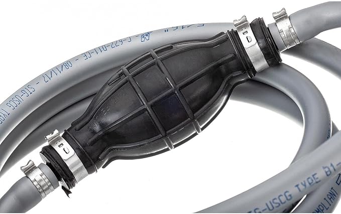 Quicksilver 8M0061883 Fuel Line Assembly, 8 Ft. Long with Primer Bulb