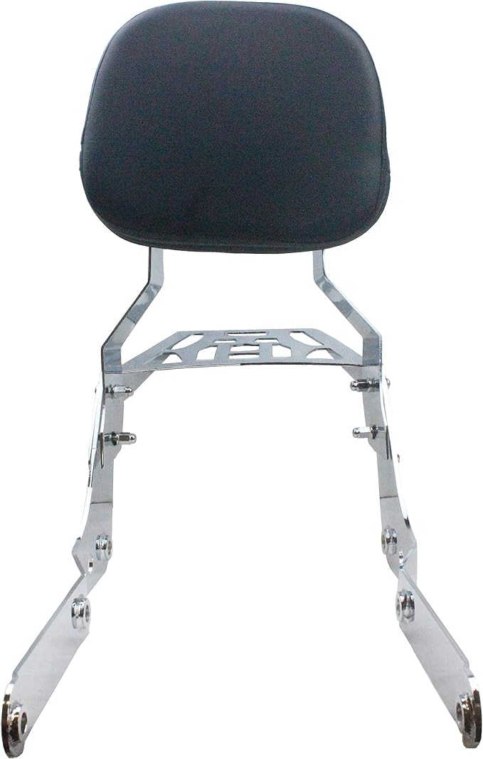 YHMOTO Passenger Sissybar Backrest with Luggage Rack for Honda Shadow Aero 750 VT750C 2004-2023 (Chrome)