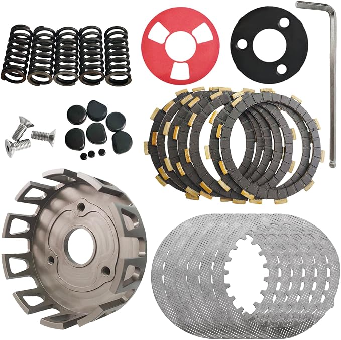 Clutch Kit & Billet Clutch Basket for Blaster 200 1988-2006 | for Ya-maha YFS200 SE