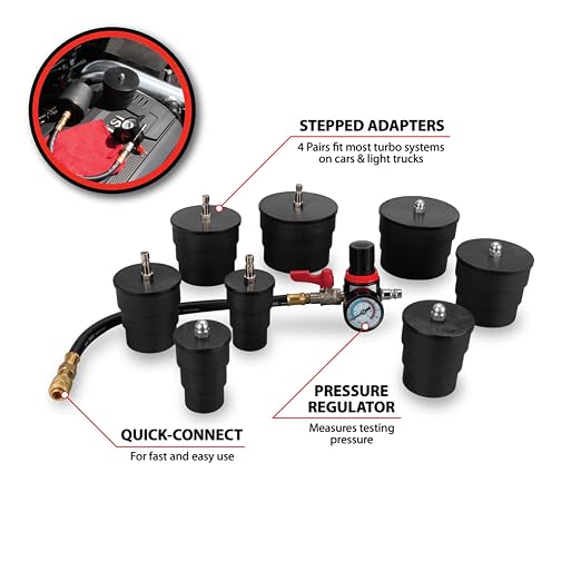 Performance Tool W89748 Turbocharger System Leakage Tester Kit - Find & Fix Turbo Leaks with Ease