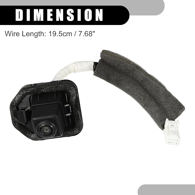Rear View Back Up Camera No.28442-3TA0B - Car Rear Park Assist Reverse Camera - for Nissan Altima 2013-2015 Plastic Black - 1 Pc