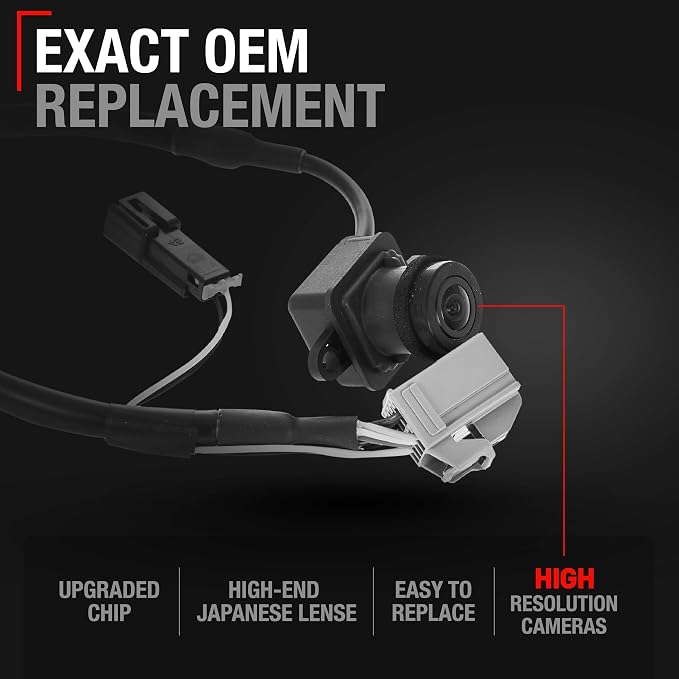 Rear View Backup Camera - Compatible with 2011-2020 Dodge Journey - Reverse Park Assist Camera Replacement - OEM 56054158AG, 56054158AB, 56054158AC, 56054158AD, 590-143, CH1960102