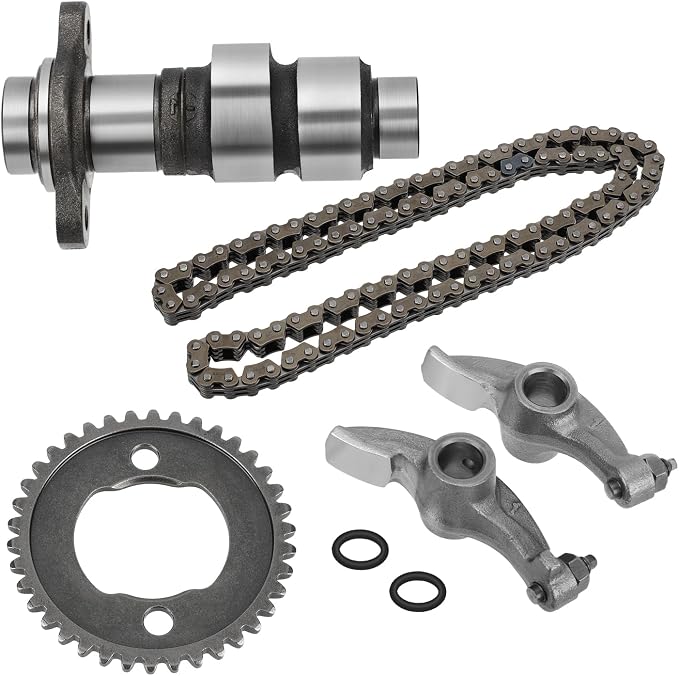 M MATI Camshaft & Rock Arms & Cam Chain w/Sproket for Honda TRX300 FourTrax 300 2x4 1988-2000 TRX300FW FourTrax 300 4x4 1988-2000 14101-HC4-750 14101-HC4-000 14321-HC4-000 14401-HC0-003