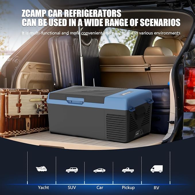 KI15 12 Volt Refrigerator,Portable Freezer,16 Quart(15L) Car Cooler,12V Car Fridge,12/24V DC 100-240V AC for Camping, Travel, Truck, RV, Boat -4℉~68℉