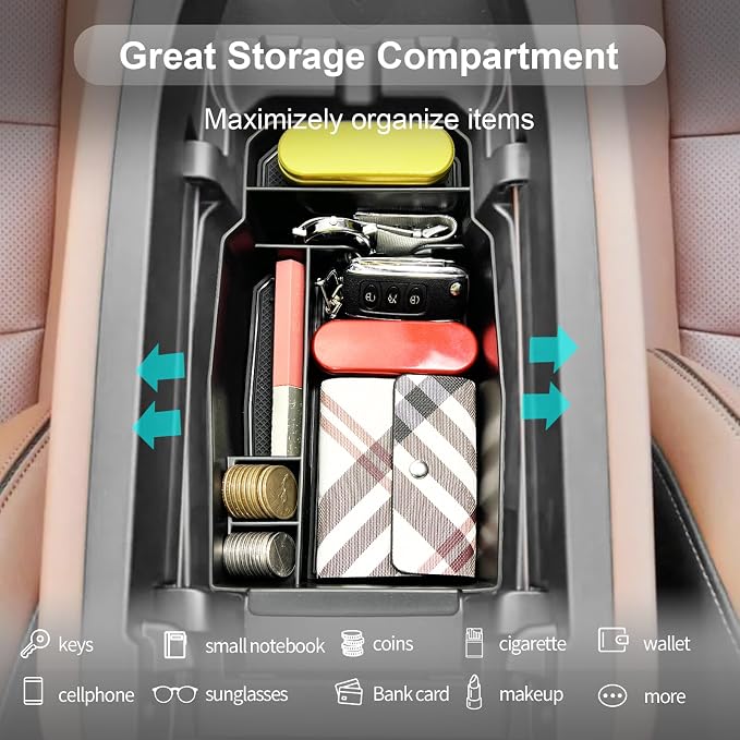 CDEFG 6Pcs for 2023-2026 Mazda CX-50 Center Console Organizer Door Handle | for 2023 2024 2025 2026 Mazda CX-50 Hybrid Accessories Middle Console Storage Box & Door Handle Pockets