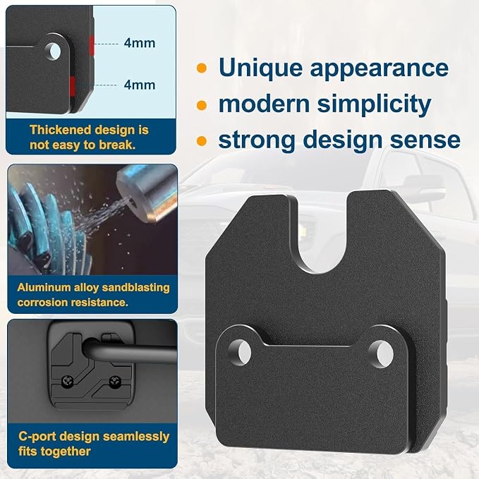 Sun Visor Repair Kit Compatible with RAM 1500 2019-2026, 2 Pack Sun Visor Clip for Trucks, Aluminum Alloy Visor Clip, Car Repair Kit Accessories, Ram 1500 Accessories