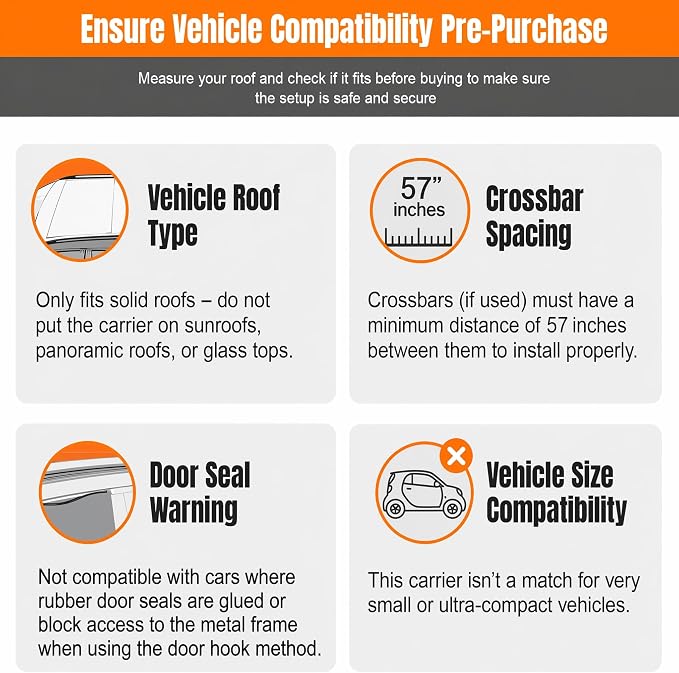 Sailnovo Rooftop Cargo Carrier Bag 21 Cubic, 1000D PVC Waterproof Vehicle Soft-Shell Carrier for Cars with/Without Roof Rack, Car Roof Storage Includes Anti-Slip Mat,10 Reinforced Straps, 6 Door Hooks