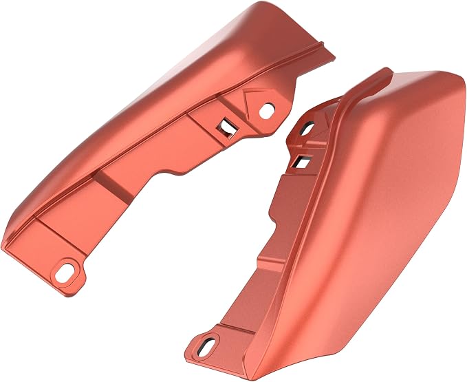 Color - Matched Mid Frame Air Deflectors Heat Shield, Perfectly Fit for Harley Touring Models 2009-2026 Sedona Orange