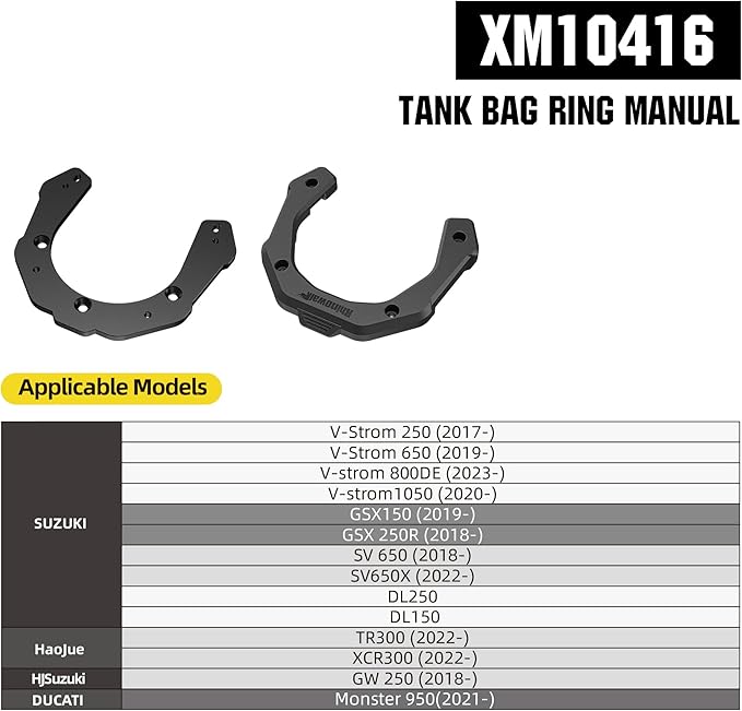 Rhinowalk Motorcycle Tank Bag Adapter Base with Strong Magnetic-XM10416