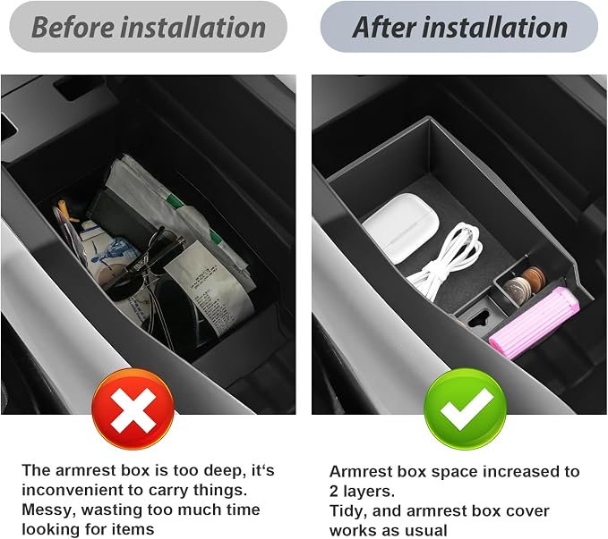 SKTU for 2026 Mazda CX-5 Center Console Organizer for 2026+ Mazda CX-5 Console Tray Mazda CX5 2026 Accessories ABS Insert Armrest Storage Box with Coin Holder