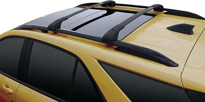 BrightLines Roof Rack Crossbars Compatible with 2018 2019 2020 2021 2022 2023 2024 Chevy Equinox GMC Terrain with Raised Factory Side Rails